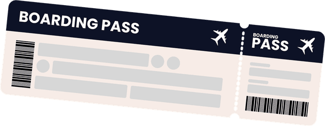 A plane ticket